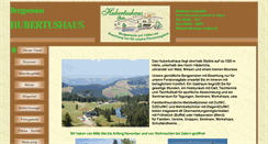 Desktop Screenshot of hubertushaus.com